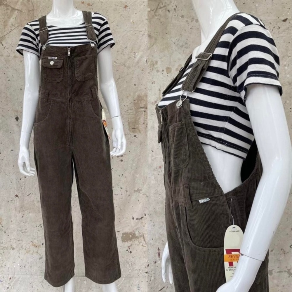 Vintage 90’s/Y2K Revolt Wide Whale Corduroy Overalls  - New